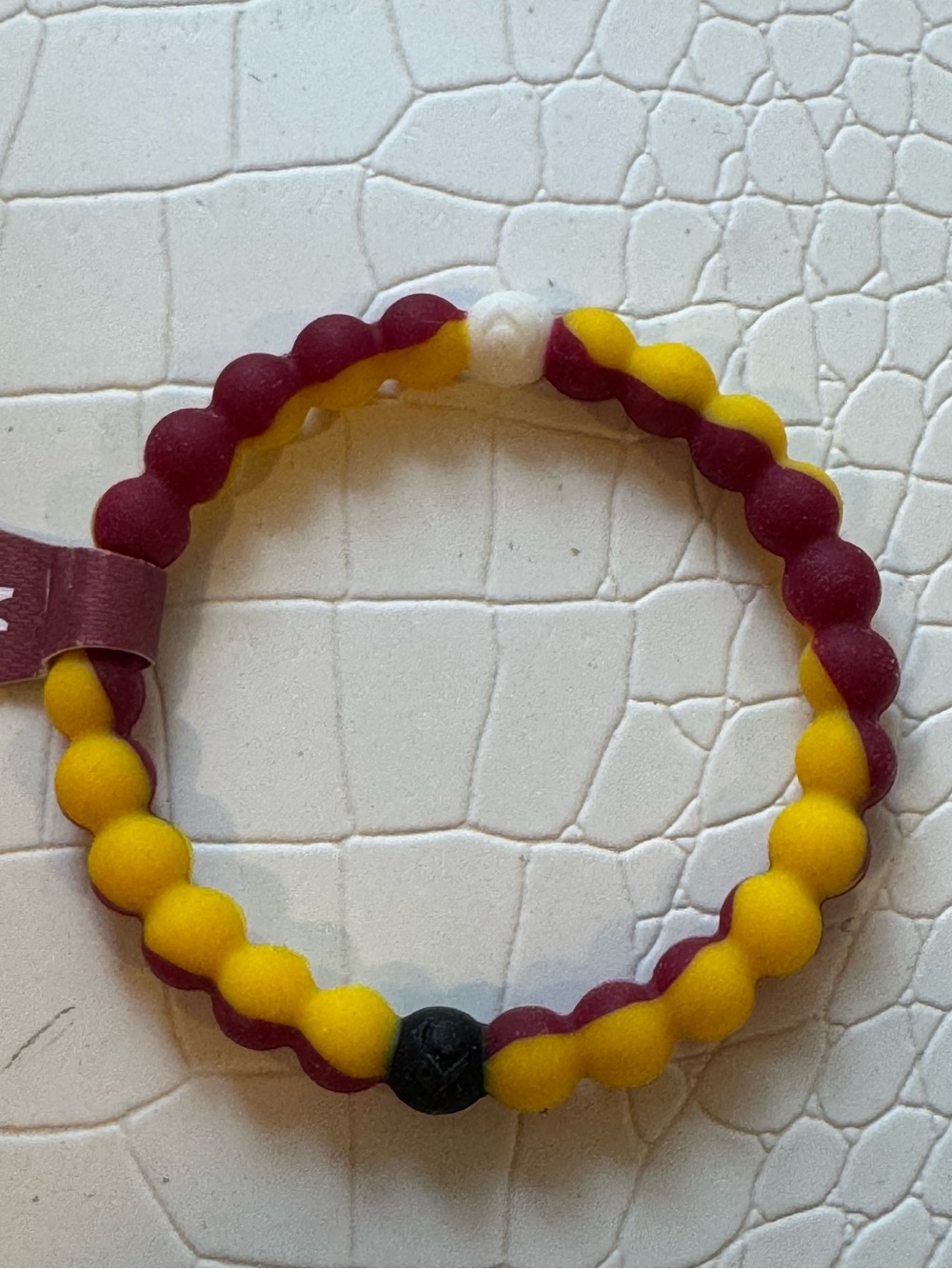 NWT! Lokai Arizona State University Maroon & Gold Balance Bracelet - Picture 4 of 7